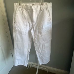 white jcrew jeans